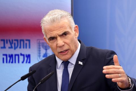 لابيد: هكذا ستكون الأوضاع في غزة بعد هزيمة حماس