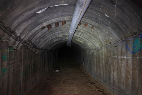 Video: Huge explosion in tunnel network alleged to be under Hamas leader's residence