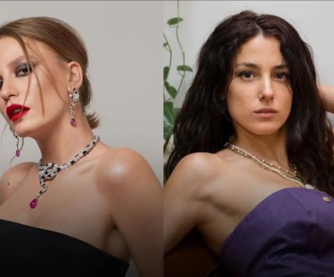 جانسو توسون تستنسخ إطلالة زميلتها توبا بويوكستون السوداء.. من منهما أجمل فيها؟