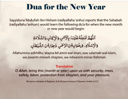 Dua for new year 2024