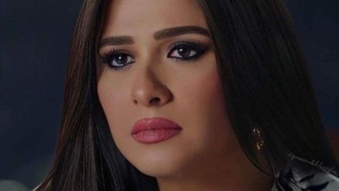ياسمين عبد العزيز تحمل العلم الفلسطيني في مهرجان وشوشة 