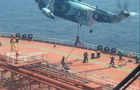 Why has Iran detained an American oil tanker in the Gulf of Oman?