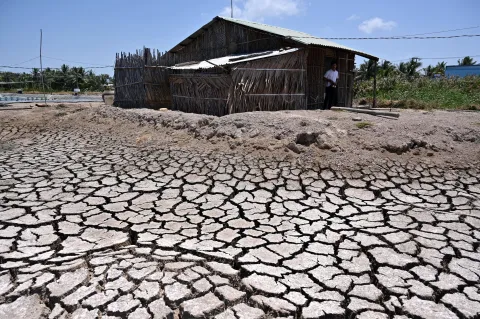 Vietnam farmers struggle with drought due to climate crisis