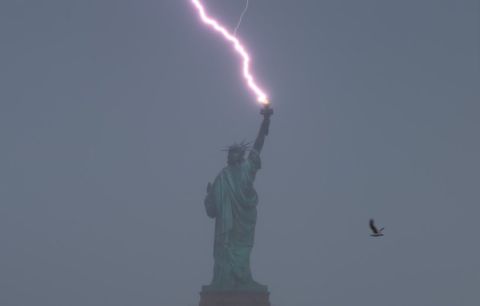 New York earthquake post-Statue of Liberty lightning, with rare eclipse looming. Are these signs of the apocalypse?