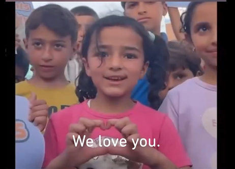 Video: Gaza children hear the voice of protests in US universities, responding in their own way