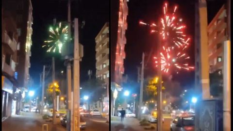 Fireworks in Mahsa Amini hometown following Iranian president incident
