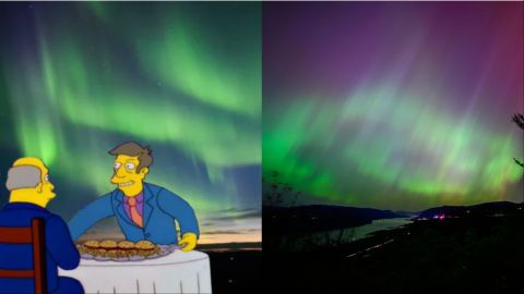 Summer Northern Lights in the US? The Simpson already knew it