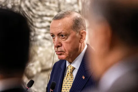 Erdogan issues strong statements: