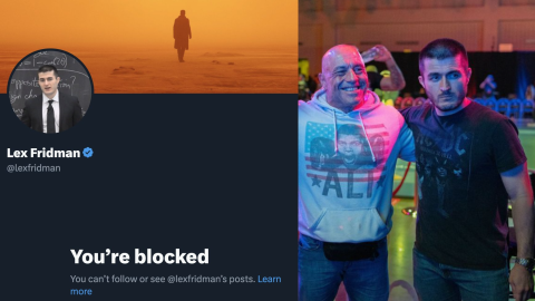 Why is Lex Fridman mass blocking pro-Palestine users on X?