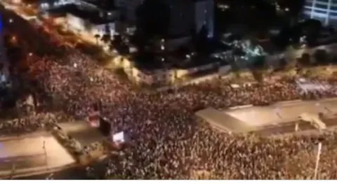 مظاهرات عارمة تجتاح إسرائيل وأصوات لنتنياهو: ارحل (فيديو)