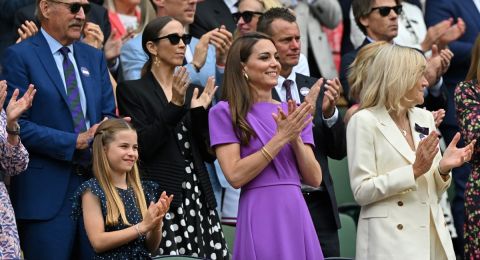 Kate Middleton makes second public appearance since cancer diagnosis at Wimbledon final