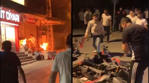 Video: Turks burn, attack Syrians' houses, shops in Kayseri amid child abuse reports