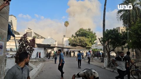 مجددًا.. الاحتلال يقصف المستشفى المعمداني في غزة