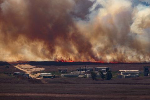 Massive fire in Israel after Hezbollah carries out major drone attack