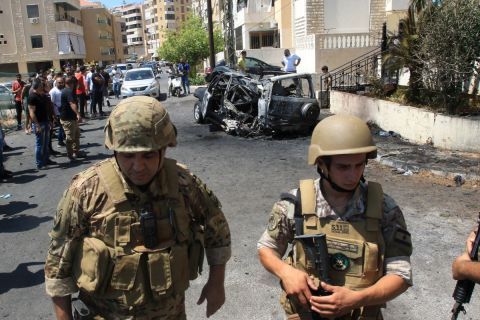 Drone and missile attack on northern Israel during visit of Israeli and American military chiefs
