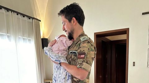 'With my precious one': Prince Hussein posts picture with Princess Iman