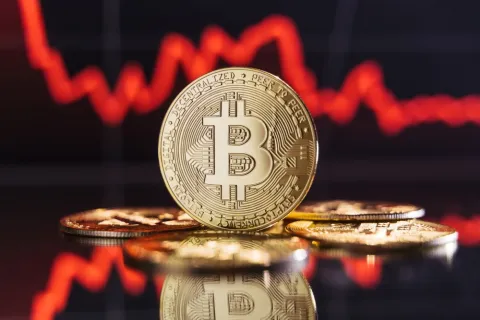 Bitcoin dips down by 14%, around $52K, over recession fears