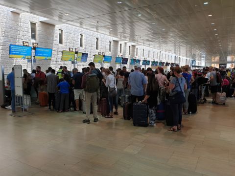 Chaos as strike extended in Ben-Gurion Airport