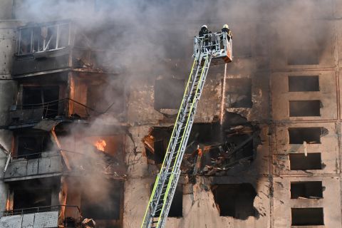Thousands evacuated after Ukraine's drone attack set ablaze Russian fuel storage