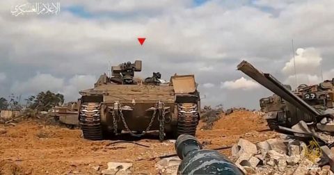 كمين للقسام يستهدف سرية من 12 مركبة إسرائيلية في جباليا