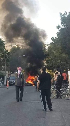 Israeli raid targets vehicle in Mazzeh area, Damascus