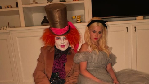 Selena Gomez and Benny Blanco stun in Alice in Wonderland Halloween costumes!