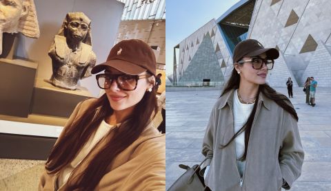 Hande Erçel starts birthday celebration early in Egypt with Hakan Sabancı