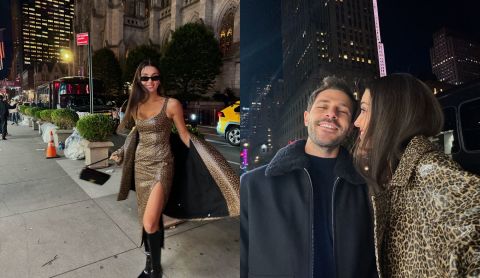 Hande Erçel and Hakan Sabancı spotted together in New York after Gala Award
