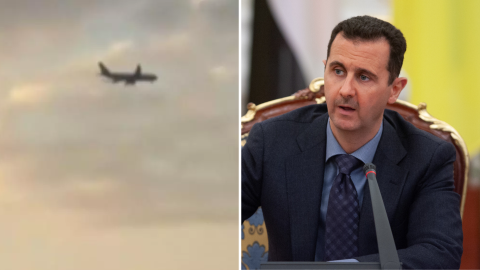 Video of Bashar Assad fleeing Syria to Moscow on plane