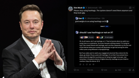 Elon Musk: Please stop using hashtags on X, they look ugly