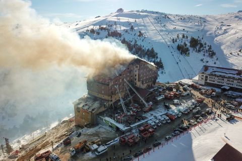 Turkey's Kartalkaya ski resort hotel fire kills 76, police arrest 9