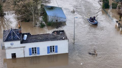 Heavy floods in France, Italy amid Storm Herminia