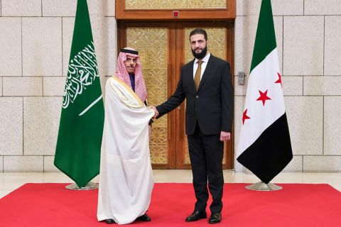 Ahmed al-Sharaa makes first abroad trip to Saudi Arabia
