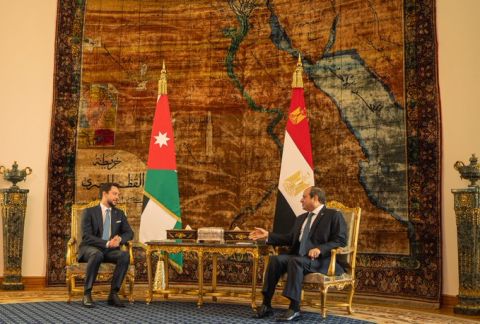 Jordan Crown Prince meets El-Sisi amid efforts to rebuild Gaza