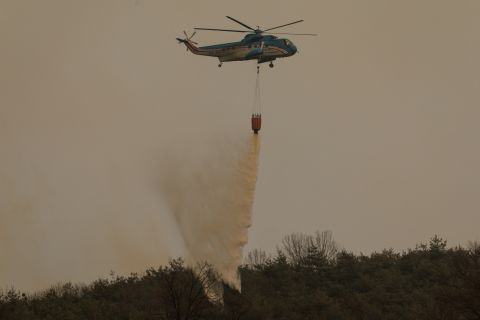 Helicopter crash kills firefighting pilot amid raging wildfires in South Korea