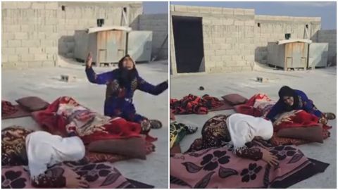 Video: Syrian comedian mocks civilians' killings