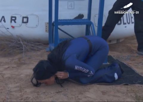 Katy Perry mocked for kissing the ground after 4 minutes in Space