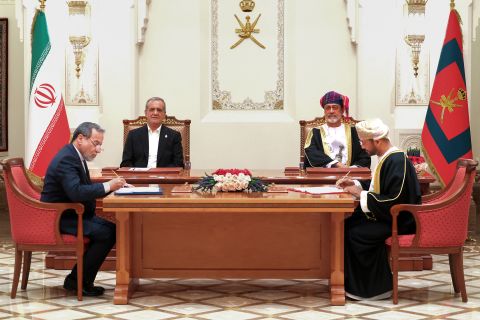 Iranian President visits Oman to push regional diplomacy