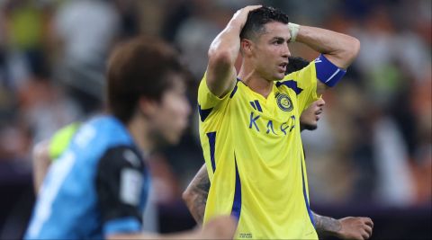 Cristiano Ronaldo talks to himself after missed shot ends Al-Nassr AFC hopes