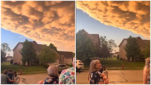 Weird clouds appear in Indianapolis following tornado