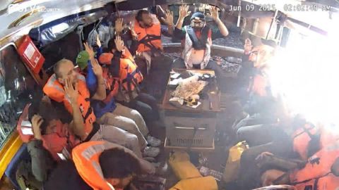 Israel detains activists on Madleen ship, to make them watch Oct. 7 footage