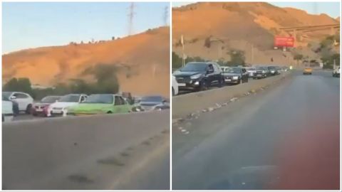 Video: hundreds of Iranians flee Tehran