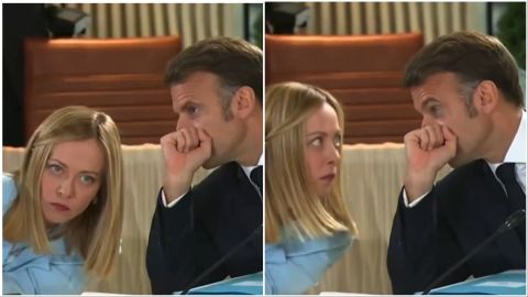 What did Macron tell Meloni? Italian PM's reaction goes viral