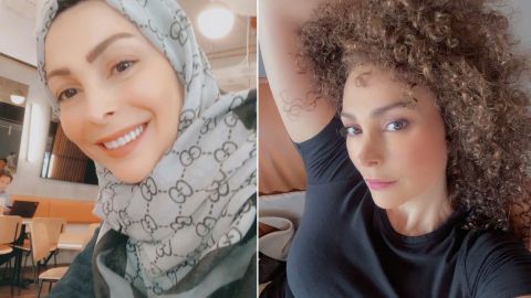 Amal Hijazi removes hijab sparking fury