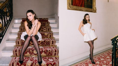 Afra Saraçoğlu stuns at Paris fashion week ahead of new series