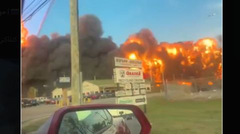 فيديو حساس: لحظة تحطم طائرة