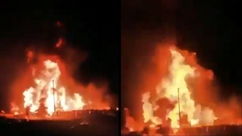Explosions rock Shiraz; massive fire engulfs LPG plant in Iran