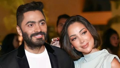 تامر حسني يثير الجدل حول عودته الى بسمة بوسيل.. مؤشرات رومانسية وغزل