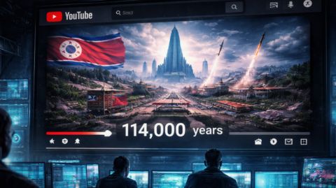 حساب كوري ينشر مقطعًا على يوتيوب مدته 114 ألف سنة