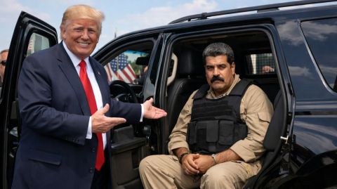 فيديو: ترامب يستعرض مادورو داخل سيارة مفتوحة الأبواب